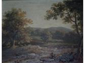 BROWN COFFIN GREENLY ELIZABETH,VIEW IN HEREFORDSHIRE NEAR TITLEY COURT,1820,Lawrences 2016-01-22