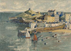 BROWN Dorothy Morse 1900-1995,Tenby Harbour,Rosebery's GB 2023-11-29