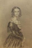 BROWN E.A,Portrait of Georgiana Louisa Dashwood 
see information verso,1907,Keys GB 2011-02-11