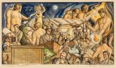 BROWN ELMER WILLIAM,Mural for Freedom (Study for Men's City Club, Clev,1942,William Doyle 2018-11-20