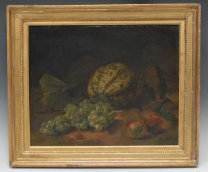 BROWN ELMER WILLIAM 1909-1971,Still Life, A Ripe Melon, Grapes and,Bamfords Auctioneers and Valuers 2021-03-24