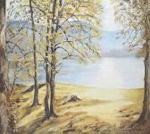 Brown Elsie G,VIEW ACROSS THE LOUGH,Ross's Auctioneers and values IE 2017-08-09