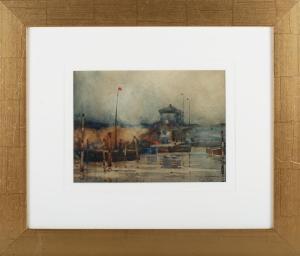 BROWN F. Gregory 1887-1948,Quayside Scene,19th,Tooveys Auction GB 2023-01-18