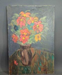 BROWN,FLORAL PAINTING,Dargate Auction Gallery US 2021-03-21