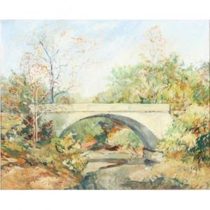 BROWN Francis Clark 1908-1992,Brown County Bridge Landscape,Ripley Auctions US 2021-09-11