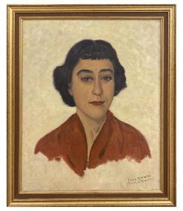 BROWN Frank A 1876-1962,Portrait de femme,Tradart Deauville FR 2019-12-30
