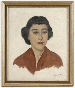 BROWN Frank A 1876-1962,Portrait de femme,Tradart Deauville FR 2020-02-16