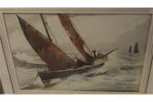 BROWN Frank A 1876-1962,Yacht in choppy seas,Moore Allen & Innocent GB 2015-11-20
