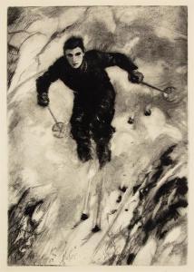 BROWN George Blair 1878-1965,Skier,Heffel CA 2022-01-27