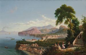 BROWN George Loring 1814-1889,Castellammare, with Vesuvius on the Horizon,Grogan & Co. US 2022-05-01