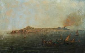 BROWN George Loring 1814-1889,View of Naples at Sunset,1854,Skinner US 2023-05-24