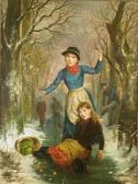 BROWN George Lunell 1800-1800,GATHERING FIREWOOD and ON THE ICE: TWO,1840,William Doyle 2003-06-04