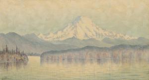 BROWN Grafton Tyler,Noon effect in Midsummer – Mt. Ranier, Elevation 1,1886,Hindman 2023-10-20