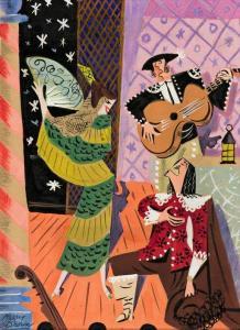 BROWN Harry 1942,The Barber of Seville,20th century,Swann Galleries US 2021-01-28