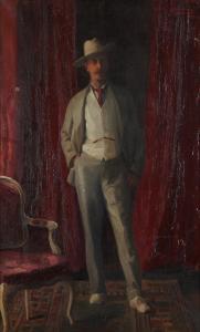 BROWN Henry Harris,Portrait of William Burdon-Muller,1899,Bellmans Fine Art Auctioneers 2022-10-11