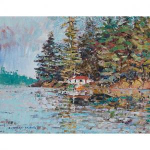 BROWN HUNTLEY 1932,“KAWARTHA AUTUMN\” AND \“KAWARTHA HIDEAWAY\”,Waddington's CA 2020-11-26