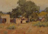 BROWN Irby 1928-2016,A New Mexico Village,Bonhams GB 2015-02-22