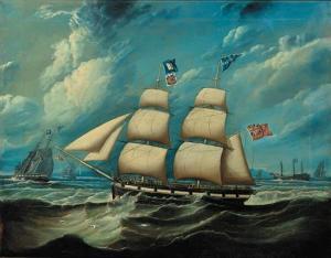 BROWN J. M,THE TRADING BRIG GRACE AMIDST OTHER SHIPPING IN CO,1841,Christie's GB 2001-11-01