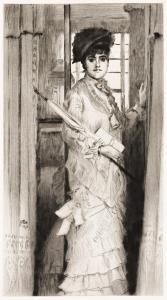 BROWN James Jacques 1918-1991,Portrait de Miss L,1876,Swann Galleries US 2023-11-02