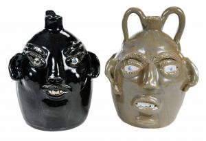 BROWN Jerry 1900-1900,Face Jugs,Brunk Auctions US 2021-07-09