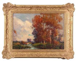BROWN John Alfred Arnesby 1866-1955,Autumnal landscape,Keys GB 2023-07-26