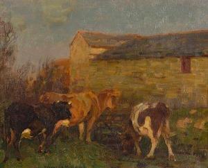BROWN John Alfred Arnesby 1866-1955,Cattle before a barn,Bonhams GB 2006-10-11