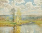 BROWN John Appleton 1844-1902,Early Autumn Marsh View,Skinner US 2012-02-03
