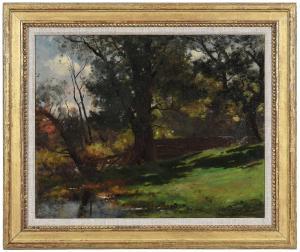 BROWN John Appleton 1844-1902,Summer Landscape,Brunk Auctions US 2023-07-15