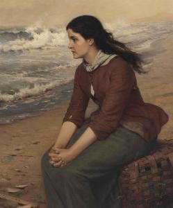 BROWN John George 1831-1913,When the Flowing Tide Comes In,1887,Christie's GB 2014-05-22