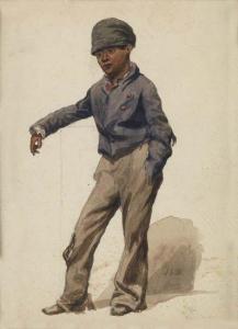 BROWN John George 1831-1913,Young Boy,Swann Galleries US 2012-06-14