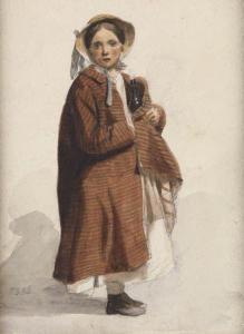 BROWN John George 1831-1913,Young Girl,Swann Galleries US 2012-06-14
