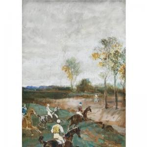 BROWN John Lewis 1829-1890,THE STEEPLECHASE,Sotheby's GB 2008-12-05