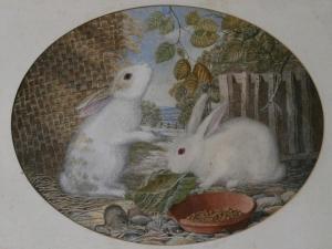 BROWN M D 1800-1800,TWO WHITE RABBITS AND MOUSE,Penrith Farmers & Kidd's plc GB 2010-08-18