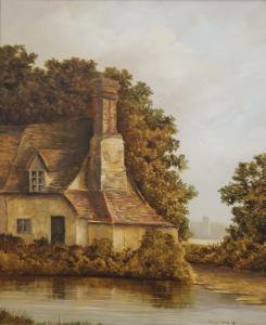BROWN MALCOLM M 1931-2021,Country Cottage,Rowley Fine Art Auctioneers GB 2023-02-11