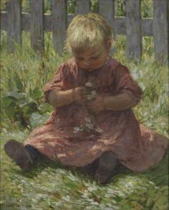 BROWN Mia Arnesby 1870-1931,Child with daisies,Bonhams GB 2015-11-17