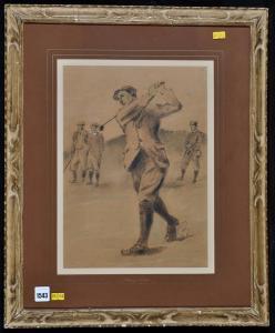 Brown Michael,"Harry Vardon" - a portrait of the famous golfer,1900,Anderson & Garland 2018-01-25