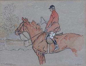 BROWN PAUL DESMOND 1893-1958,Huntsman and Horse,1935,Copley US 2024-02-23