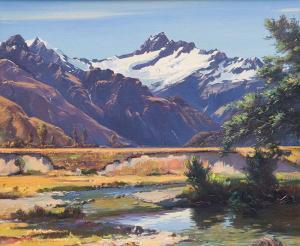 BROWN PETER 1921-2005,Mt Avalanche from Niger Creek,Dunbar Sloane NZ 2014-05-14