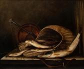 BROWN R.G 1844-1859,Still Life with Fish and Creel,1849,Hartleys Auctioneers and Valuers 2019-11-27