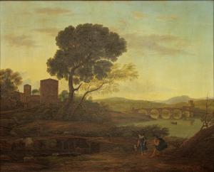 BROWN T. K,CLASSICAL LANDSCAPE WITH FIGURES,Mellors & Kirk GB 2016-05-04