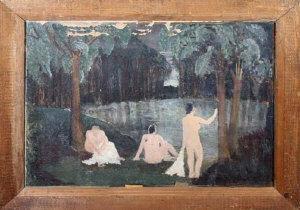BROWN Theo 1939,Bathers by a lake,Anderson & Garland GB 2009-09-08