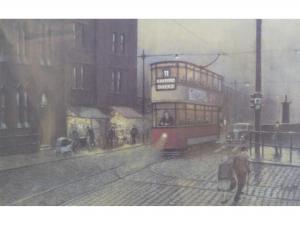 BROWN Tom 1933-2017,Salford street scenes, by night,Capes Dunn GB 2015-05-27