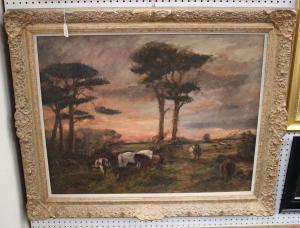 BROWN W 1800-1800,Horses in a Landscape at Dusk,19th century,Tooveys Auction GB 2019-04-17