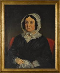 BROWN W 1800-1800,portrait of a woman,1846,Pook & Pook US 2014-03-18