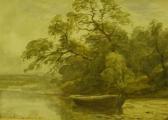 BROWN William Beatty 1831-1909,Moored boat by a loch,Ewbank Auctions GB 2007-09-20