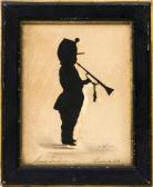 BROWN William Henry 1808-1883,a young boy blowing a trumpet,Eldred's US 2018-04-06