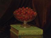 BROWN William Mason 1828-1898,Bowl of Strawberries,William Doyle US 2018-04-18