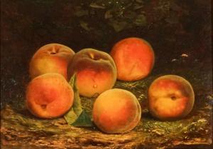 BROWN William Mason 1828-1898,Still Life with Peaches,19th,Weschler's US 2023-09-22