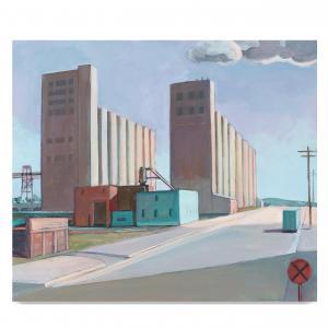 BROWN William Theophilus 1919-2012,Untitled (Industrial Scene),1987,Bonhams GB 2023-04-12