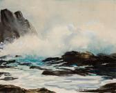 BROWNE Aldis B. II 1907-1981,Waves Crashing on Shoreline,Barridoff Auctions US 2023-05-20